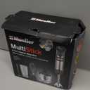 Mueller Multistick 5-in-1 Immersion Blender Handheld, 12 Speed Hand Mixer - Turbo Boost, Heaviest Duty Copper Motor, Titanium Blades Hand Blender, Milk Frother Wand, Whisk, Beaker, Chopper, Grey (Gray)