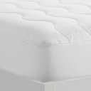 Serta Air Dry Extra Comfort Performance Fabric Quilted Mattress Pad, Cooling and Breathable Mattress Cover, Moisture Wicking Protection with 15" Deep Pocket, Full, White