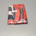 AVOIN colorlife Santa Paw Print Christmas House Flag 28x40 Inch Double Sided Outside, Welcome Stripes Winter Holiday Yard Outdoor Decorative Flag