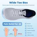 AOV Walking Shoes for Men Wide Toe Box Orthotic Slip On Tennis Sneakers | Arch Support Men's Shoes for Plantar Fasciitis, All Day Comfort Tennis Shoes for Standing, Walking, Foot Pain Relief