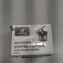 Reusable K Cup for Keurig, Black BPA Free Refillable K-Cup Pod Coffee Filters, Universal Fit Refillable Filters for Keurig 1.0 and 2.0 Coffee Maker (Black- 4 Park)