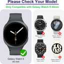 10 Pack Screen Protector Case for Samsung Galaxy Watch 8 44mm, Shockproof Soft TPU Cover, All-Around Scratch Resistant Protective Case Compatible with Galaxy Watch 8 44mm