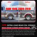 Rear Heavy Duty Coil Springs for Ram 1500 2009-2018 2wd 4wd, 50% Extra Load Capacity (1100 lbs), Maintains Factory Ride Height, For Truck Towing,Blue