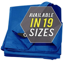 Large Waterproof Tarp - Heavy Duty 5 Mil Thick Poly Tarpaulin Ideal for Canopy Tents, Boats, RV or Pool Covers - Multipurpose Protective Tarps with Grommets for Indoor and Outdoor Use | 40' x 60'