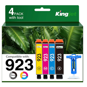 923 Ink Cartridges Combo Pack Replacement for HP 923 Ink Cartridges for HP Printers Work for HP OfficeJet Pro 8130e 8135e 8139e 8138e 8122e 8120 8124e 8122 8120e Printer Ink (4 Pack)