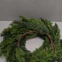 Real Touch Cedar Garland, Christmas Artificial Realistic Faux Cypress Pine Garlands, Christmas Greenery Garland Decorations for Mantle, Table, Stairs, Doorframe, Fireplace, Winter Garlands(9FT)