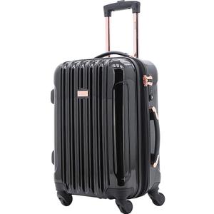 kensie Women's Alma Luggage Set, Black, 20-Inch Carry-On