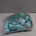 56 Pcs Christmas Decorations, 4 Styles Poinsettias Artificial Christmas Flowers Glitter Berries Stems Ornaments Tree with Pine Cones & Stems for Xmas Wedding DIY Wreath Floral Party (Blue-green)