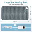 12"x24" Heating Pad, Electric Heating Pads for Neck and Shoulders and Back Pain Cramps Relief, Portable Heating Pad Birthday Christmas Mother Gifts for Women, Men, Wife, Dad