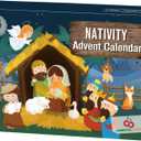 Advent Calendar 2025-25 Days of Christmas Nativity Scene Set - Countdown to for Kids Boys Girls Children Toddler Teens Indoor Toy