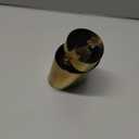 Slant Exhaust Tip, 1.3" - 2.4" Inlet 3.4" Outlet 5.8" Length Tailpipe Universal for Car Bolt on Stainless Steel Gold Tone