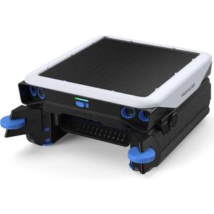 POOLHACKER Solar Powered Pool Surface Skimmer Robot with DC Charger