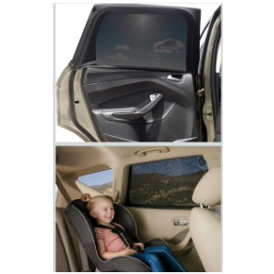 ar Window Sun Shade Cover -2 Pack Breathable Mesh Rear Side Window Shade Sunshade UV Protection for Baby Kids Pet Size XL