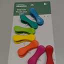 Kikkerland Rainbow Bag Clips (Set of 8), Multicolor