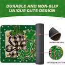 Artoid Mode Shamrock Polka Dot St. Patrick's Day Doormat, Home Decor Low-Profile Switch Rug Door Mat Floor Mat for Indoor Outdoor 17x29 Inch