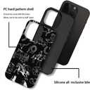 DAIZAG Case Compatible with iPhone 15 Pro,Fit Shockproof Cover for Women Girls,Cowboy Collage Horse Cow Cactus Black