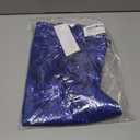 Perfashion Girls Sequin Dress Adjustable Spaghetti Strap Pencil Cami Midi Bodycon Dress Sparkly Party 6-15Y (Blue)