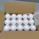 CCINEE 15pcs 2.75Inch White Foam Balls, 7cm Foam Balls for DIY Crafts Projects Chritmas Ornaments 3Inch Crafts Ball for Easter Egg School Art Craft