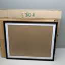 Mxtallup 19x24 Picture Frames Solid wood,Display Pictures 17x22 Inch With Mat or 19x24 Inch Without Mat, Poster Frames 17x22 in Photo Frames Wood Black (T22B1924W1722)