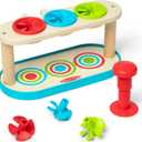 Melissa & Doug Match & Push Spinning Tops Developmental Skills Toy for Girls and Boys 2+ - FSC-Certified