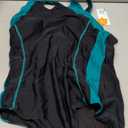 beautyin Women's One Piece Athletic Racerback Swimsuit Slimming Bathing Suit (X-Large, Black Green)