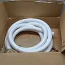 Flexible PVC Spa Hose for Cold Plunge or Ice Baths, 3/4" Schedule 40 White Tubing (12 Foot)