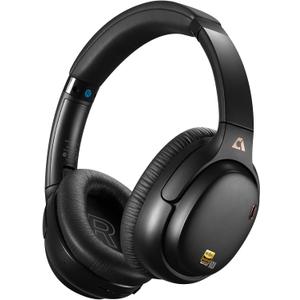 1Mii E700 Hybrid Active Noise Cancelling Headphones, Bluetooth Over Ear, Wireless Hi-Res Audio with LDAC & aptX Low Latency for Airplane Travel & Home TV, AI Translation & Custom EQ via APP, Black