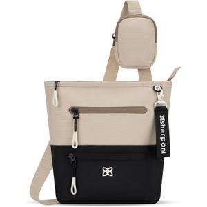 Sherpani Sadie, Nylon Crossbody Bag, Lightweight Shoulder Bag, Travel Cross Body Purse, Crossbody Bags for Women, RFID Protection, Removable Coin Purse, Travel Gift for Mothers Day 2025 (Con Leche)