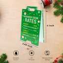 2 x Funny Answer Desk Rates Sign, Green Acrylic Desks Decor, Office Desk Signs Decor, Funny Gag Gifts for Coworker Teammate Employee Boss Manager Supervisor, Boss Day Gifts Decorations