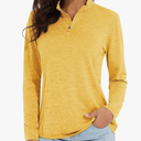 MAGCOMSEN Women's Long Sleeve Shirts 1/4 Zip Pullover UPF 50+ Quick Dry Workout Tops Running Athletic Hiking Shirts, M