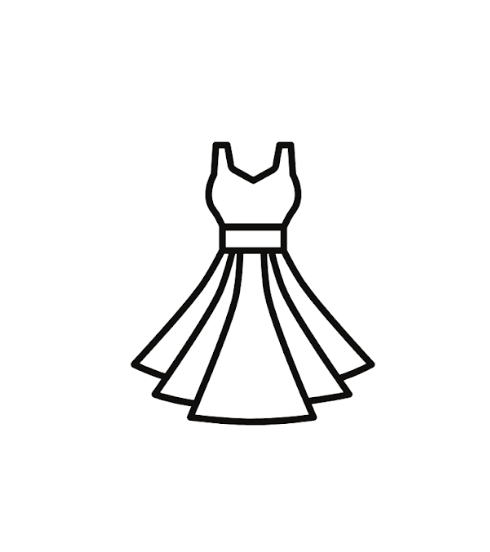 Black Long Dress For Women Small
