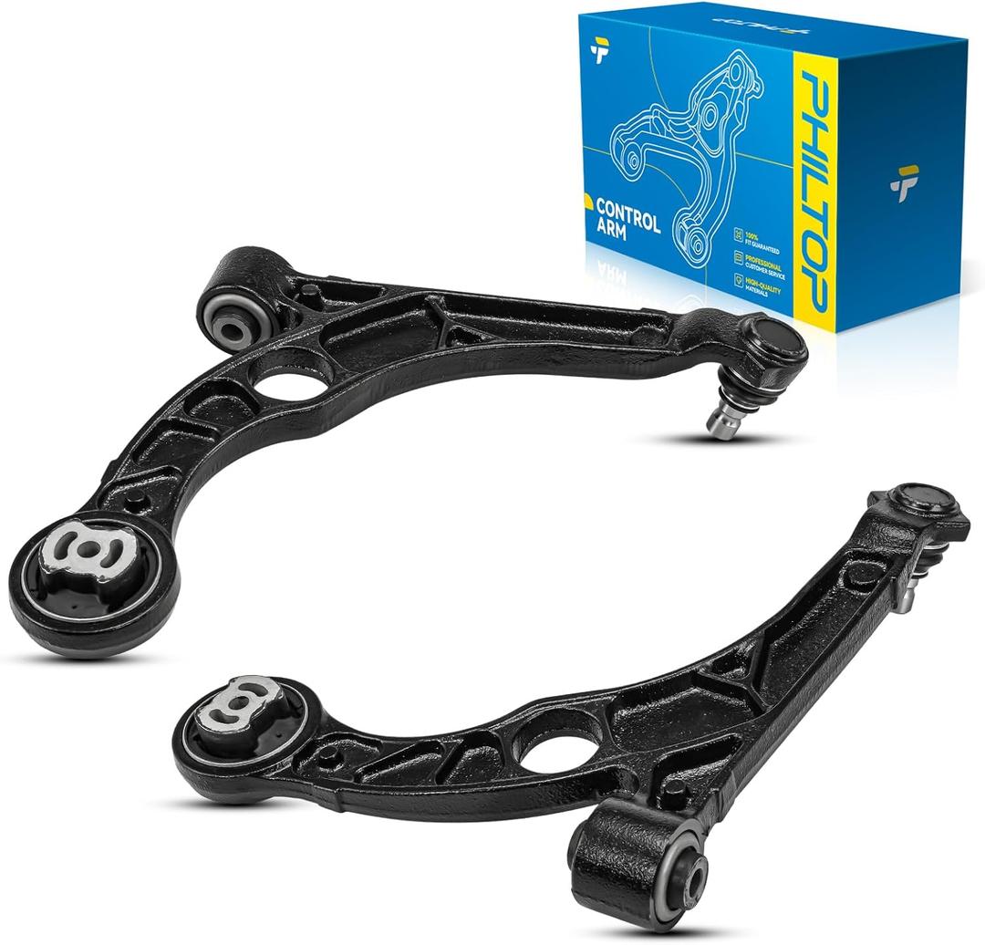 PHILTOP Front Suspension Kit Lower Control Arm w/Ball Joint Compatible with Chrysler 200 2015-2017, for Dodge Dart 2013-2016 Automotive Replacement Control Arms 2pcs