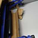 Drive Medical Aluminum Rollator Walker - Fold Up - Padded Seat - 6 Inch Wheels - Lightweight Portable Design - Indoor Outdoor Mobility Aid - Blue
