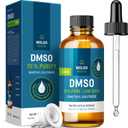 WoldoHealth DMSO 70% with Demineralized Water 30% - Pharmaceutical Grade Glass Bottle 3.38 fl. oz. with Dropper