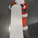 71 x 28 Inches Large Santa Cutout with Wish List Sign Board Christmas Life Size Santa Cardboard Cutout Stand up for Home Xmas Christmas Party Holiday Decoration