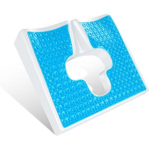 ACJRYO Bed Sore Cushions for Butt Bedsore Pressure Relief Pillow T Shaped Opening Triangular Slope Design Anti Bed Sore Cushion for Elderly, Bedridden, Disabled (Blue)