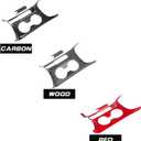 Car Center Console Water Cup Holder Frame Cover Front Central Cup Holder Panel Protective Cover Decals Compatible with Kia Soul 2020-2025 Accessories (Glossy Red Style)