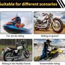 Universal CNC Aluminum Alloy Motorcycle Handguards - Heavy Duty Handle Bar Hand Guards for Dirt Bike Motocross ATV Scooter CNC Bracket Protector