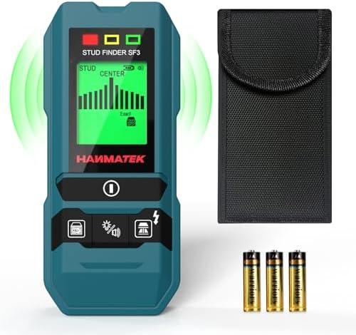 HANMATEK Stud Finder Wall Scanner Detector with Pro Smart Sensor, Audio Alarm and HD LCD Display,6 in 1 Upgrade Wood Exact Mode Stud Finder Tool for The Center Edge of Metal, Studs, AC Wire, Pipe (Missing Pieces), TH530