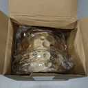 Acellegic 3 Pack Gold Metal Salad Bowls 6.8 Inch Stainless Steel Hammered Salad Mixing Bowls for Kitchen Cooking Fruit Soup Snacks Cereal Dessert Party Decorative