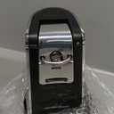 Hamilton Beach Smooth Touch Electric Automatic Can Opener with Easy Push Down Lever, Eliminates Sharp Edges, Opens All Standard-Size and Pop-Top Cans, Extra Tall, Black and Chrome (76606AG)