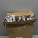 Buzowruil Metal Rolling Clothing Rack Adjustable Freestanding Garment Organizer with Wheels, Space-Saving Design for Home, Closet, Office, or Retail, White