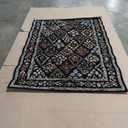 Loloi Rifle Paper Co. Laurel Collection LAU-02 Navy 5'-3" x 7'-8" Area Rug