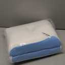 Cervical Pillow for Neck Pain Relief - Contour Pillow Memory Foam Pillows for Sleeping, Double Ear Relief Zones Neck Pillow, 6CM Enhanced Neck Support Cooling Bed Pillow for All Sleep Positions (Standard (Pack of 1), White Blue)