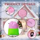 2 x Water-Resistant Gift Bags Storage Bags with 2 Handles Reusable Big Bags, Party Supplies, New Year Celebration,39" x 47",Pink+Green