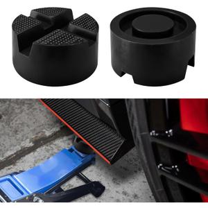 2PCS Car Jack Pads, Jack Adapter, Universal Rubber Pinch Weld Side Frame Rail Protector Pad, Auto Heavy Duty Slotted Floor Jack Pad Lift Protection Tool Accessories Universal for Cars (2PCS)