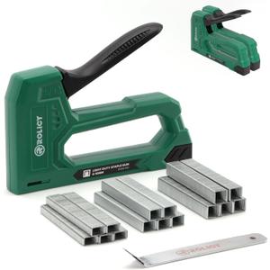 Light Duty Staple Gun for Wood, Upholstery Staple Gun with 3000pcs JT21 Staples 1/4, 5/16, 3/8 inch and Staple Remover for Crafts, Material Repair, Decoration, Furniture, DIY Use (2 Pack)