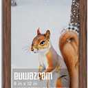 Rustic Walnut 8x12 Frame - Single Frame, 8 x 12 Poster Frame for Artwork, Puzzles, Photos and Movie Posters Picture Frames