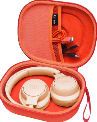 LTGEM Case Compatible with JBL Tune 510BT 520BT 500BT 570BT 660NC 710BT 720BT 770NC & Live 460NC 660NC 670NC 770NC 760NC Headphones, Orange