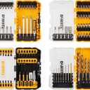 DEWALT Screwdriver Bit Set, 100 Pc Impact Driver Bit Set with Drill Bits, Magnetic Holder and Nut Drivers, FlexTorq Impact Ready, ToughCase Included (DWA2FTS100)